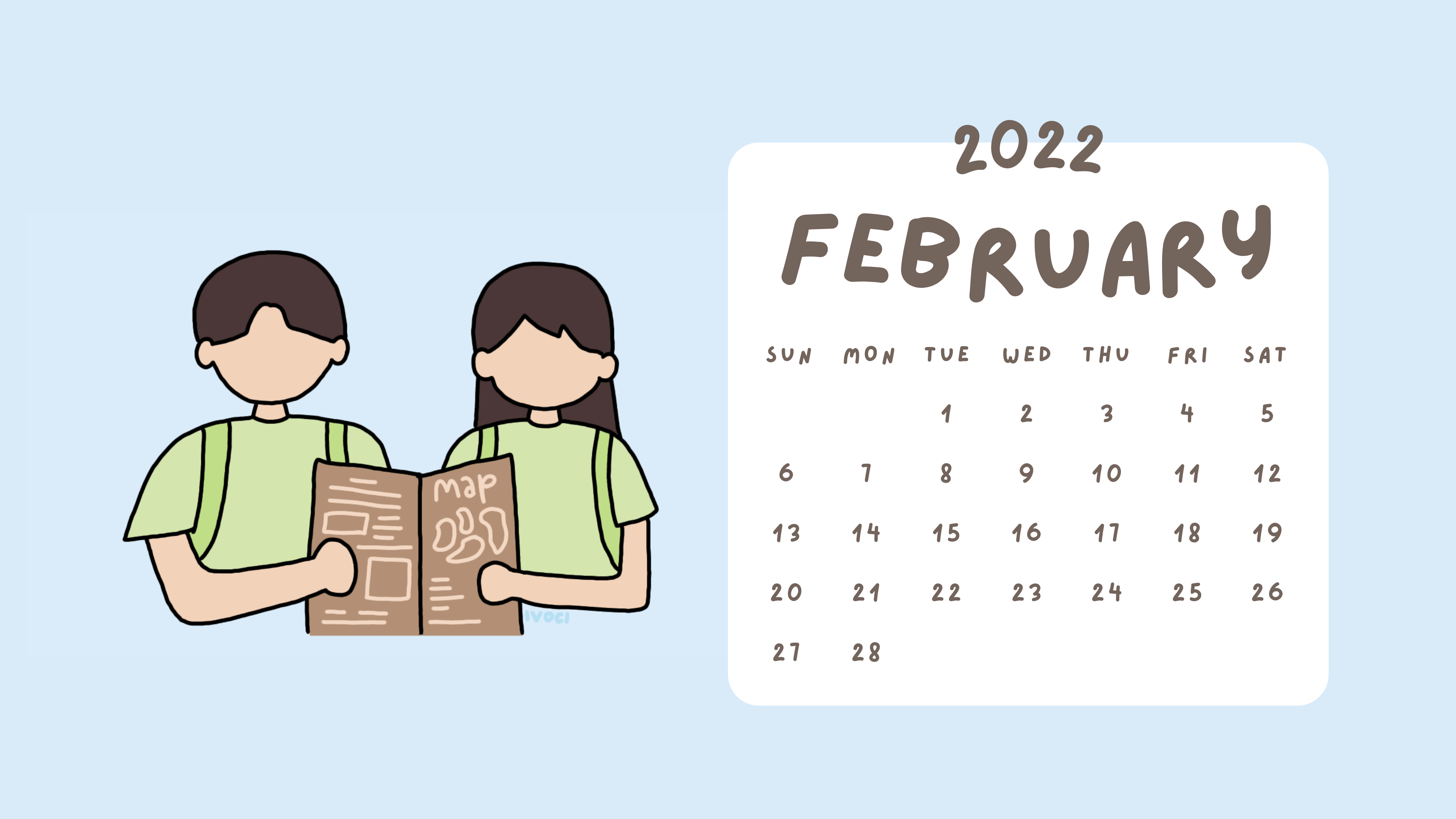 ivoci - Free Download: February 2022 Calendar Desktop Wallpapers - 4