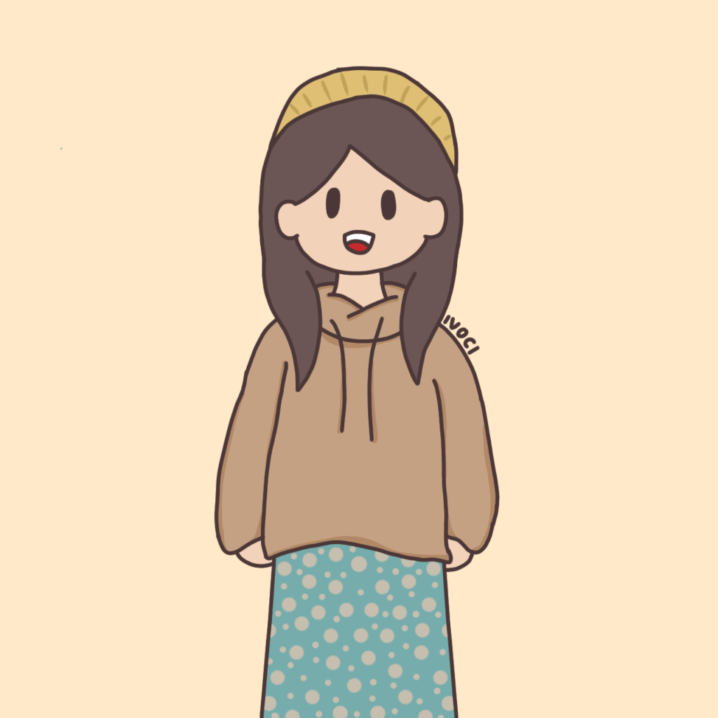ivoci - Cute Hoodie Girl Illustration - 1