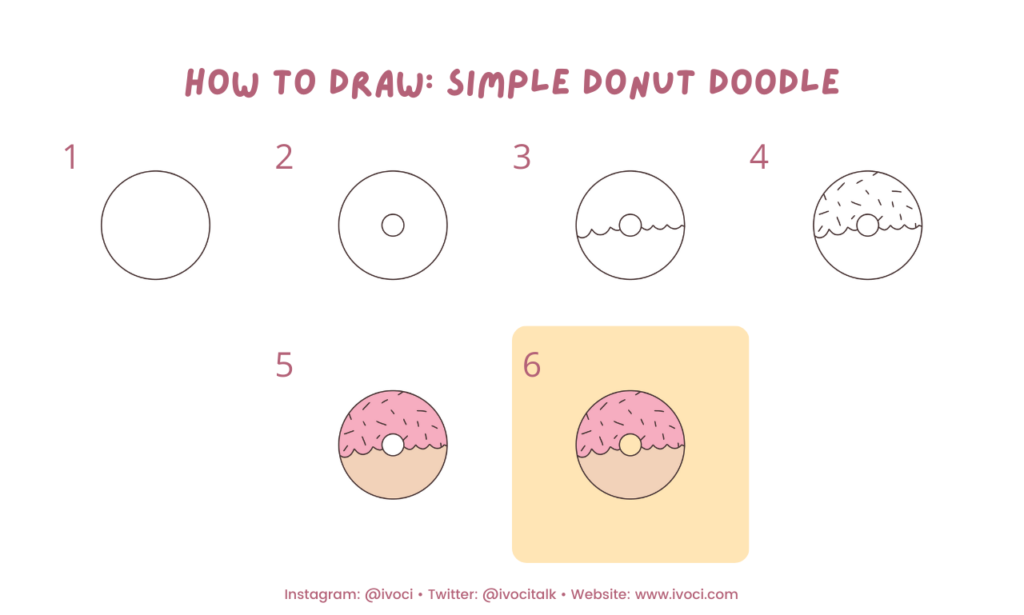 ivoci - How To Draw: Simple Donut Doodle - 2