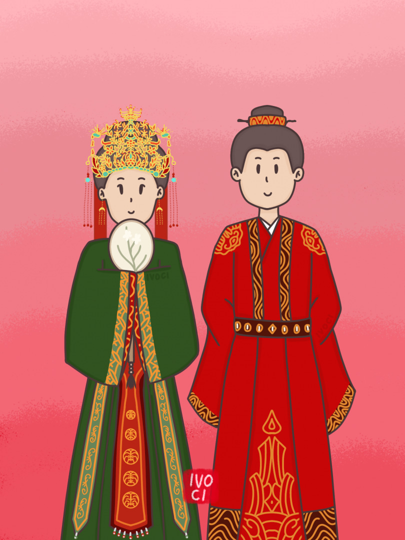 ivoci-03-The Story of Minglan 知否知否应是绿肥红瘦 Hanfu Wedding Dress Fan Art-1