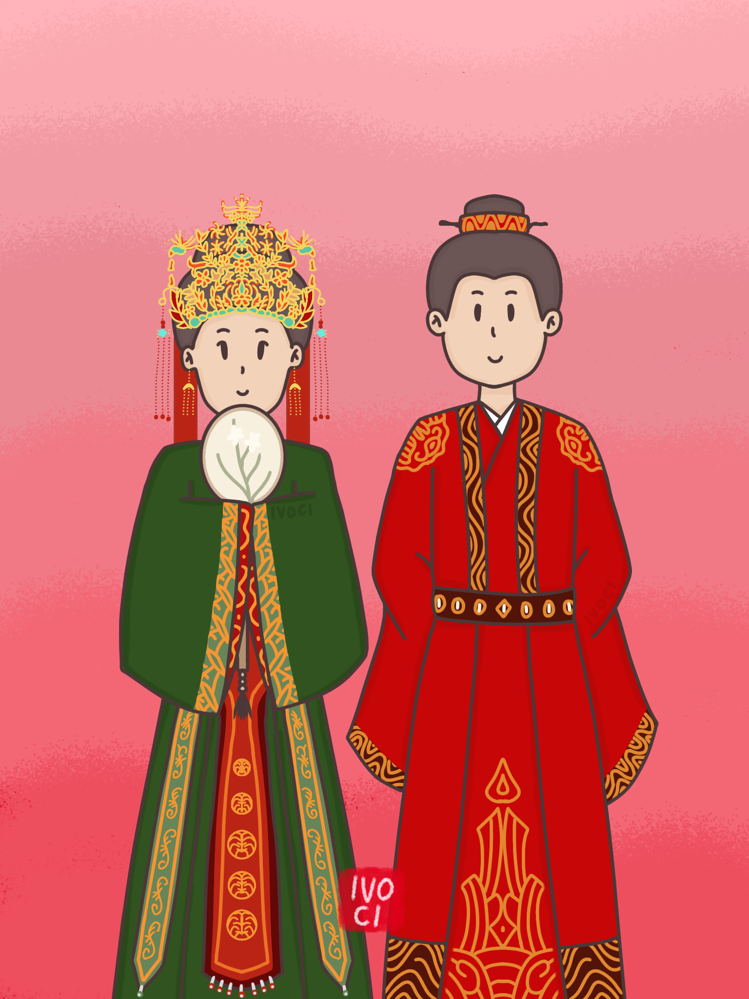 ivoci - "The Story of Minglan 知否知否应是绿肥红瘦" Hanfu Wedding Dress Fan Art - 1