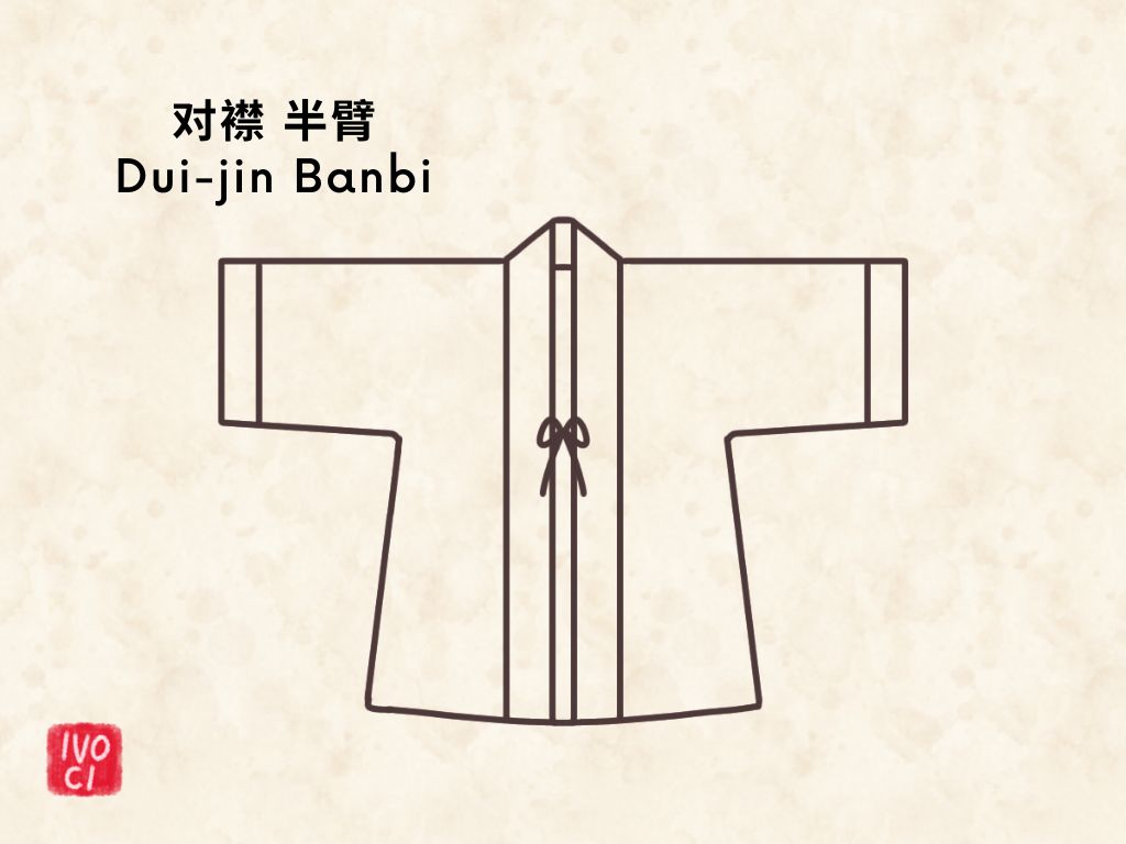 ivoci - Banbi 半臂, Hanfu Short Sleeves Top - 2