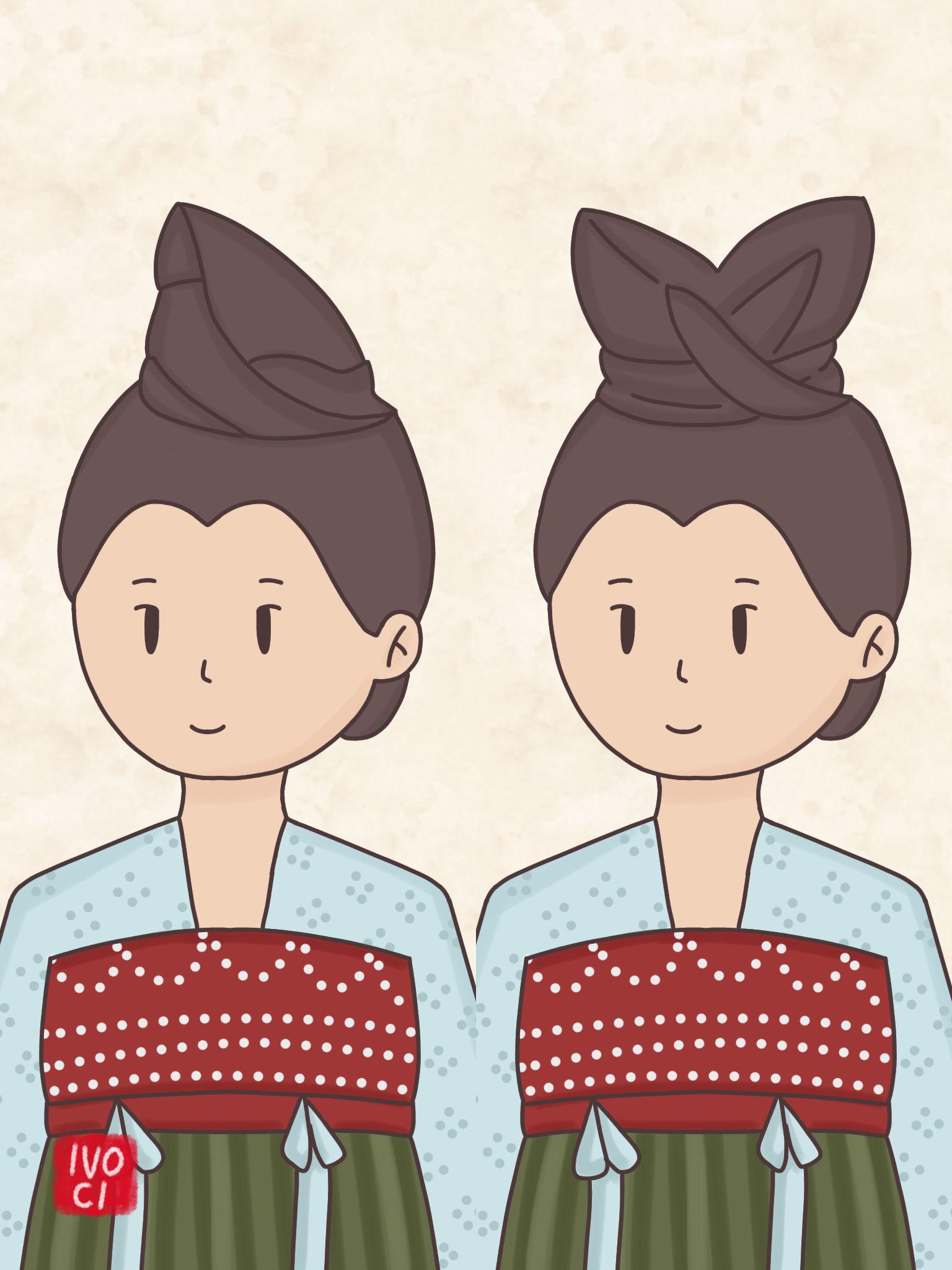 ivoci - Early Tang Dynasty Female Hairstyles - 2