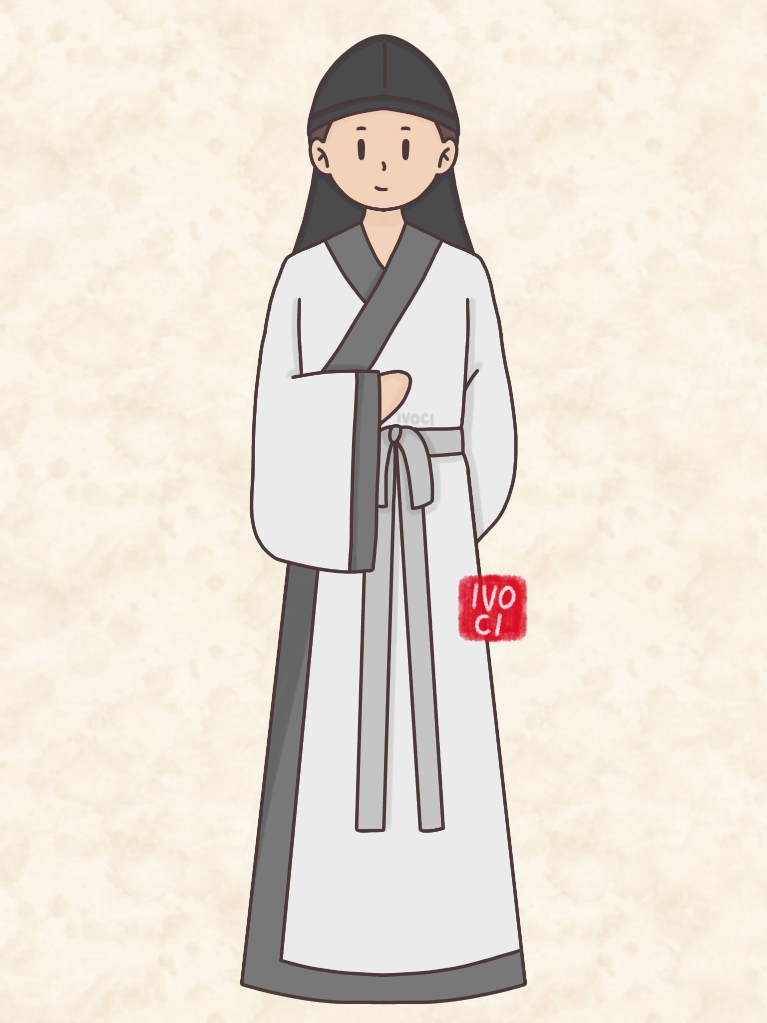 ivoci - Fujin 幅巾, Ancient China Scholars Headgear - 1